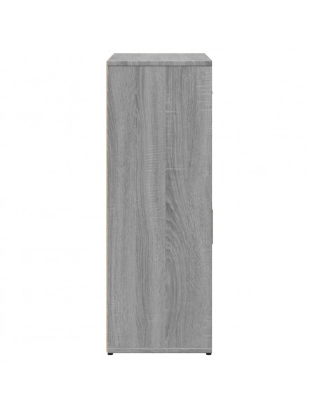Credenze 2 pz Grigio Sonoma 60x30x84 cm in Legno Multistrato
