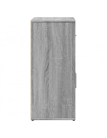 Credenze 2 pz Grigio Sonoma 60x31x70 cm in Legno Multistrato