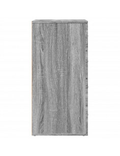 Credenze 2 pz Grigio Sonoma 60x39x80 cm in Legno Multistrato
