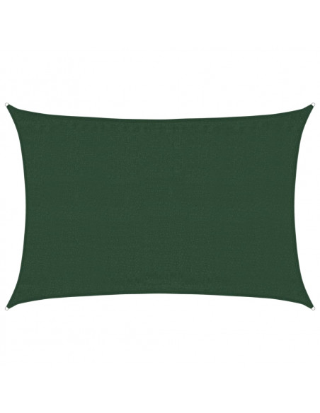 Vela Parasole 160 g/m² Verde Scuro 3,5x4,5 m in HDPE