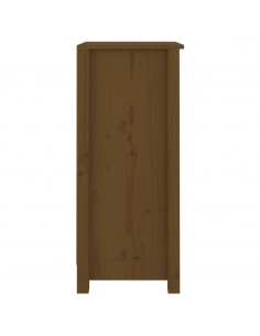 Credenze 2 pz Miele 40x35x80 cm in Legno Massello di Pino