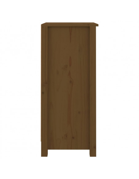 Credenze 2 pz Miele 40x35x80 cm in Legno Massello di Pino