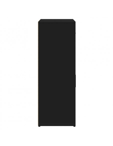 Credenze 2 pz Nere 60x30x84 cm in Legno Multistrato