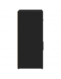 Credenze 2 pz Nere 60x31x70 cm in Legno Multistrato