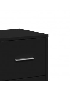 Credenze 2 pz Nere 60x31x84 cm in Legno Multistrato