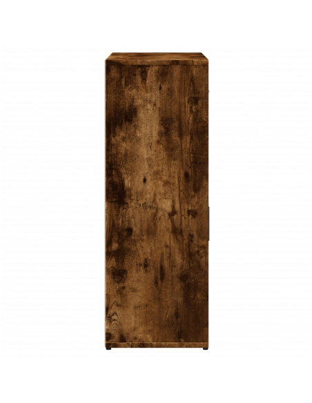 Credenze 2 pz Rovere Fumo 60x30x84 cm in Legno Multistrato