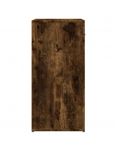 Credenze 2 pz Rovere Fumo 79x38x80 cm in Legno Multistrato