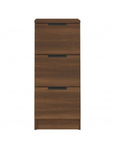 Credenze 2 pz Rovere Marrone 30x30x70 cm in Legno Multistrato