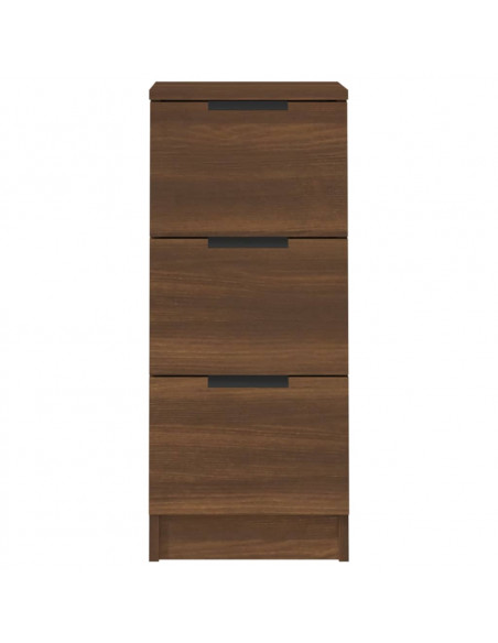 Credenze 2 pz Rovere Marrone 30x30x70 cm in Legno Multistrato