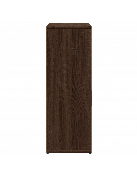 Credenze 2 pz Rovere Marrone 60x30x84 cm in Legno Multistrato