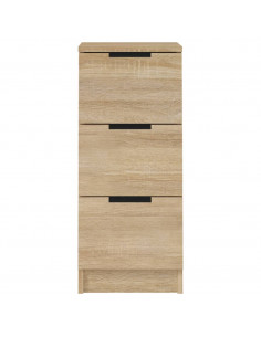 Credenze 2 pz Rovere Sonoma 30x30x70 cm in Legno Multistrato 2