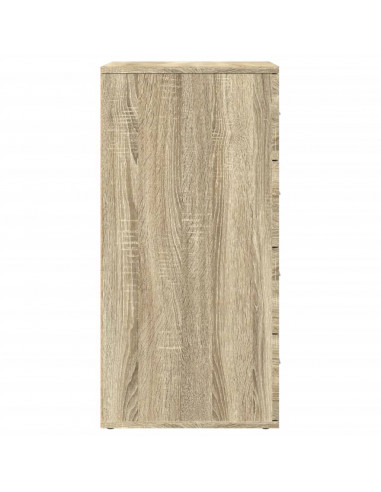 Credenze 2 pz Rovere Sonoma 60x39x80 cm in Legno Multistrato
