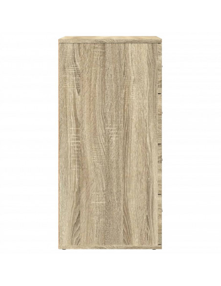 Credenze 2 pz Rovere Sonoma 60x39x80 cm in Legno Multistrato