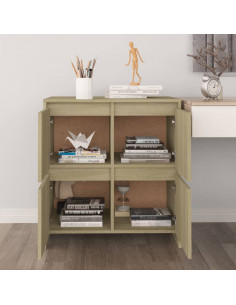 Credenze 2 pz Rovere Sonoma 70x41x75 cm in Truciolato 2