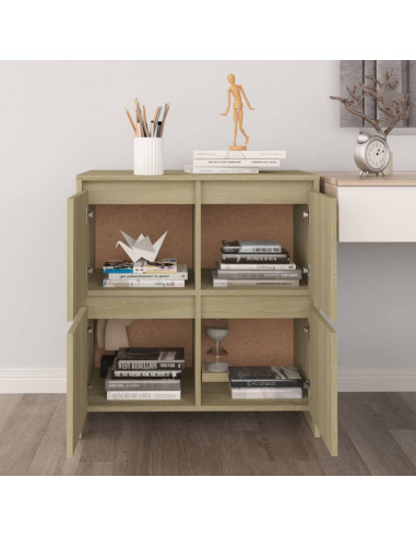 Credenze 2 pz Rovere Sonoma 70x41x75 cm in Truciolato