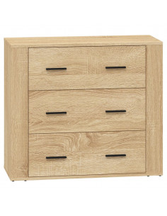 Credenze 2 pz Rovere Sonoma in Legno Multistrato 2