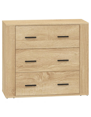 Credenze 2 pz Rovere Sonoma in Legno Multistrato