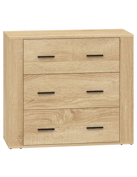 Credenze 2 pz Rovere Sonoma in Legno Multistrato