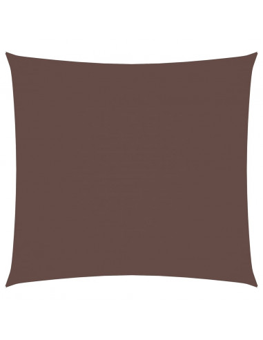 Vela Parasole in Tela Oxford Quadrata 5x5 m Marrone