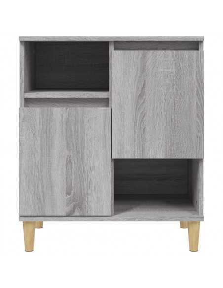 Credenze 2pz Grigio Sonoma 60x35x70 cm in Legno Multistrato