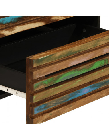 Credenze 3 pz 60x34x75 cm in Legno Massello di Acacia