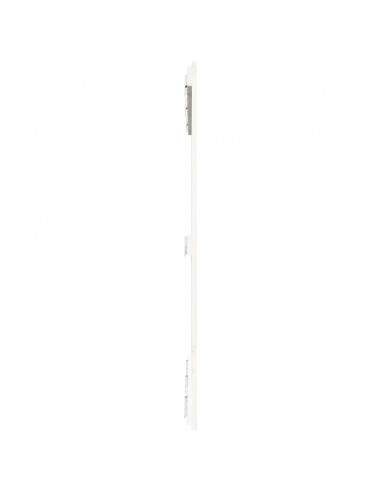 Testiera da Parete Bianca 127,5x3x110 cm Legno Massello di Pino