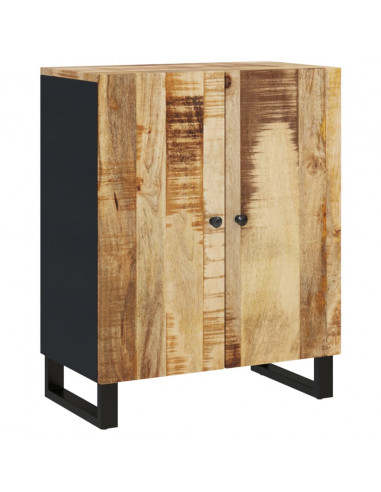 Credenze 3 pz in Legno di Mango Grezzo