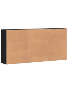 Credenze 3 pz Nere 60x31x84 cm in Legno Multistrato