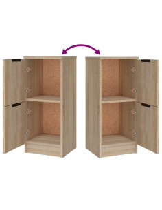 Credenze 3 pz Rovere Sonoma in Legno Multistrato