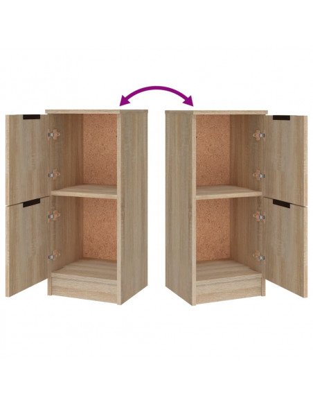 Credenze 3 pz Rovere Sonoma in Legno Multistrato