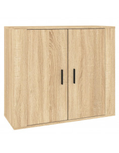 Credenze 3 pz Rovere Sonoma in Legno Multistrato 2