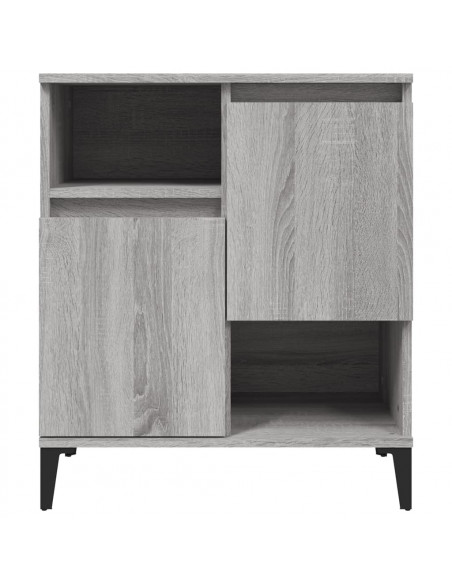 Credenze 3pz Grigio Sonoma 60x35x70 cm in Legno Multistrato