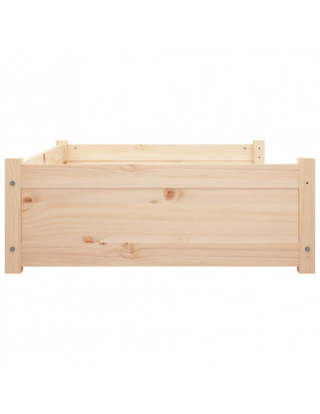 Cuccia per Cani 105,5x75,5x28 cm in Legno Massello di Pino