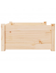 Cuccia per Cani 75,5x55,5x28 cm in Legno Massello di Pino