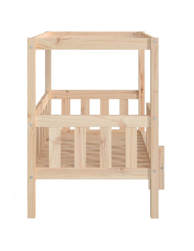 Cuccia per Cani 95,5x73,5x90 cm in Legno Massello di Pino