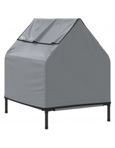 Cuccia per Cani in Tela Oxford Antracite e Acciaio