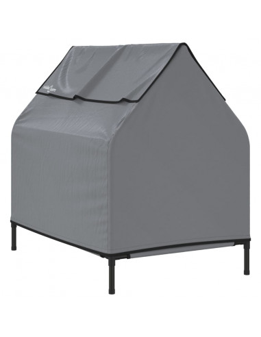 Cuccia per Cani in Tela Oxford Antracite e Acciaio