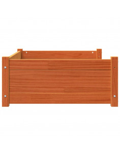 Cuccia per Cani Marrone Cera 95,5x65,5x28cm Legno Massello Pino