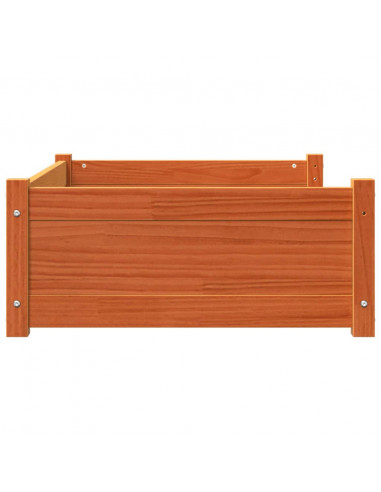 Cuccia per Cani Marrone Cera 95,5x65,5x28cm Legno Massello Pino