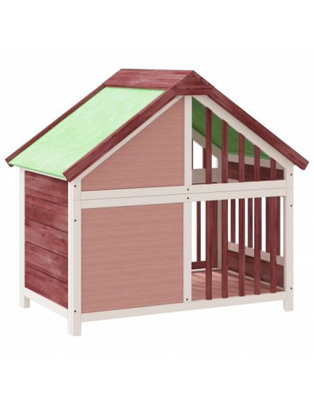 Cuccia per Cani Moka 96x60,5x87 cm in Legno Massello di Pino