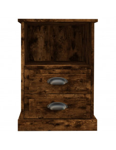 Comodini 2pz Rovere Fumo 43x36x60 cm 2