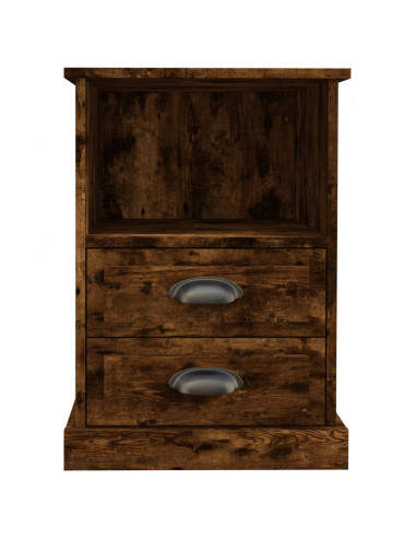 Comodini 2pz Rovere Fumo 43x36x60 cm