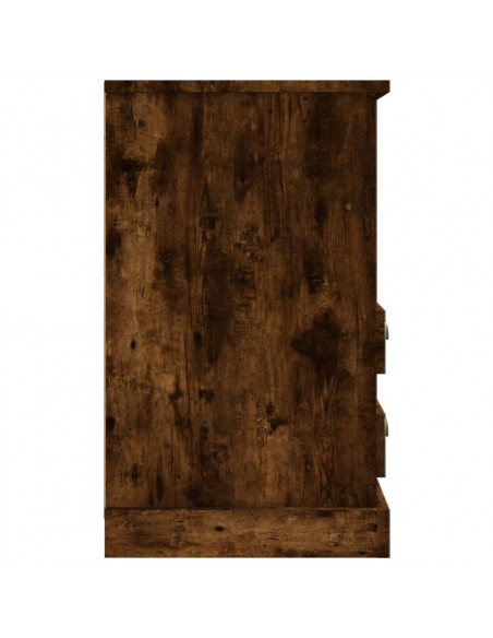 Comodini 2pz Rovere Fumo 43x36x60 cm