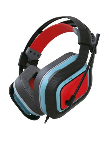 CUFFIE DA GIOCO STEREO CON CAVO BLU E ROSSO HC-9 PER NINTENDO SWITCH /SWITCH LITE  PC  MAC E DISPOSITIVI MOBILI