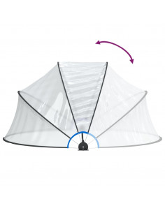 Cupola per Piscina Rotonda 315x158 cm PVC 2