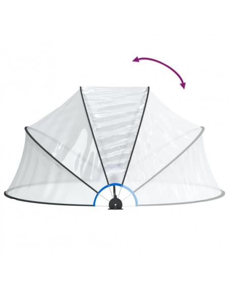Cupola per Piscina Rotonda 315x158 cm PVC