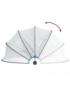 Cupola per Piscina Rotonda 467x234 cm PVC