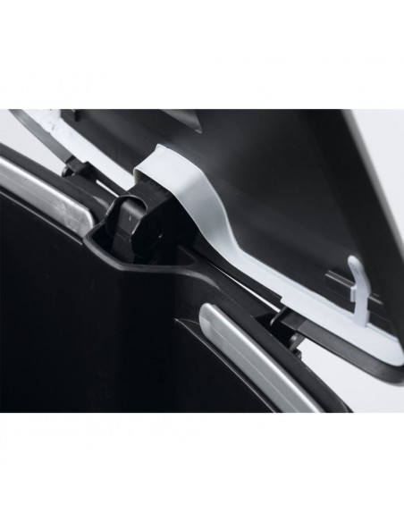 Curver Pattumiera a Pedale Deco Rettangolare 50 L Argento