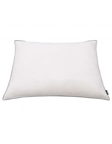 Cuscini 2 pz Imbottitura Leggera Mix di Piume 70x60 cm Bianchi