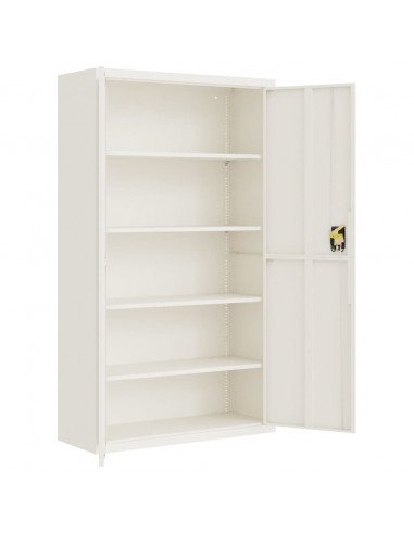 Armadio Classificatore Bianco 105x40x180 cm in Acciaio